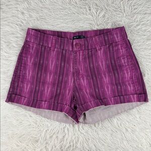 Gap Stretch Purple Striped Shorts Size 0